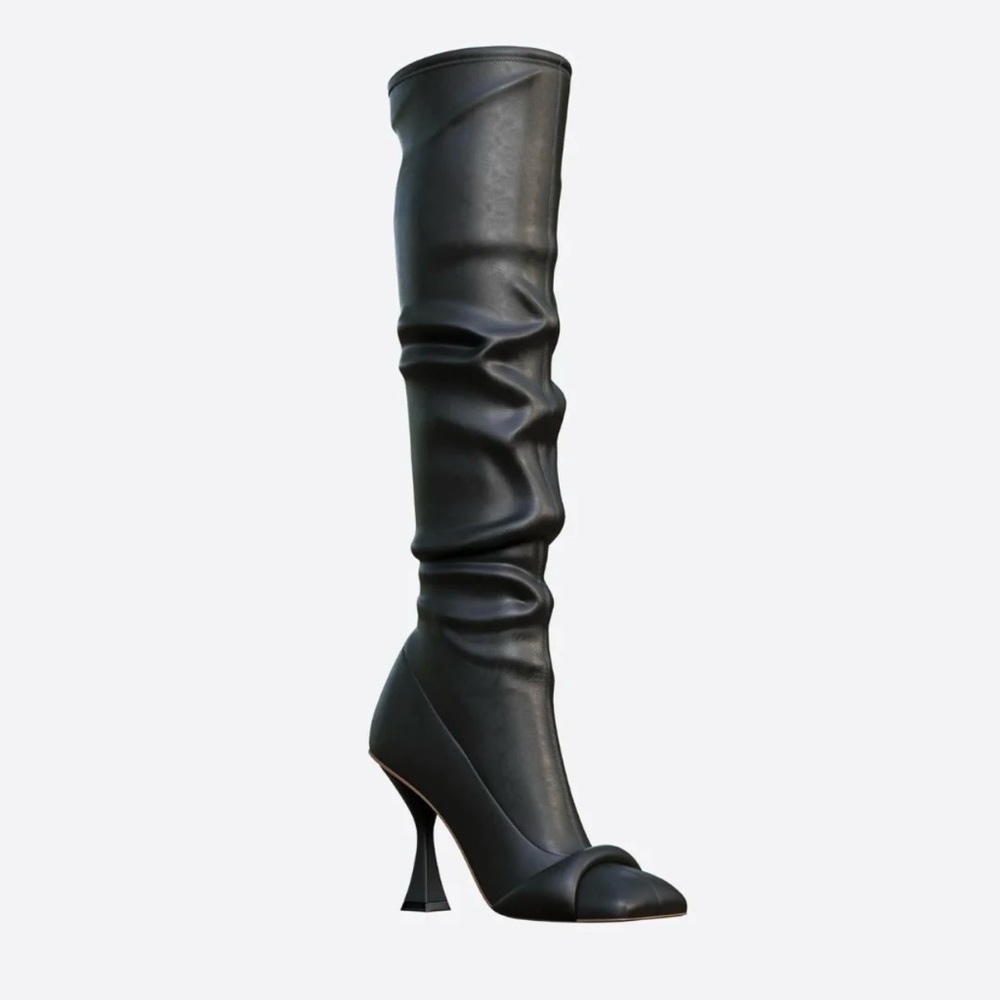 The perfect black knee high boots
